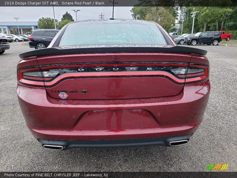 Octane Red Pearl / Black 2019 Dodge Charger SXT AWD