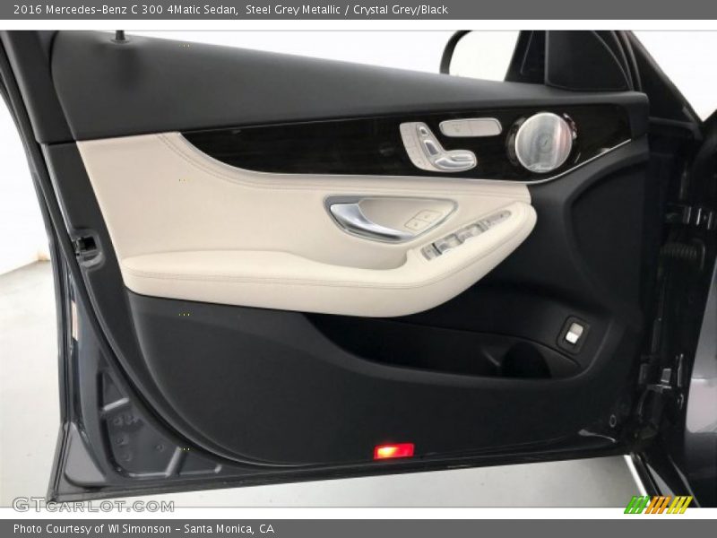 Steel Grey Metallic / Crystal Grey/Black 2016 Mercedes-Benz C 300 4Matic Sedan