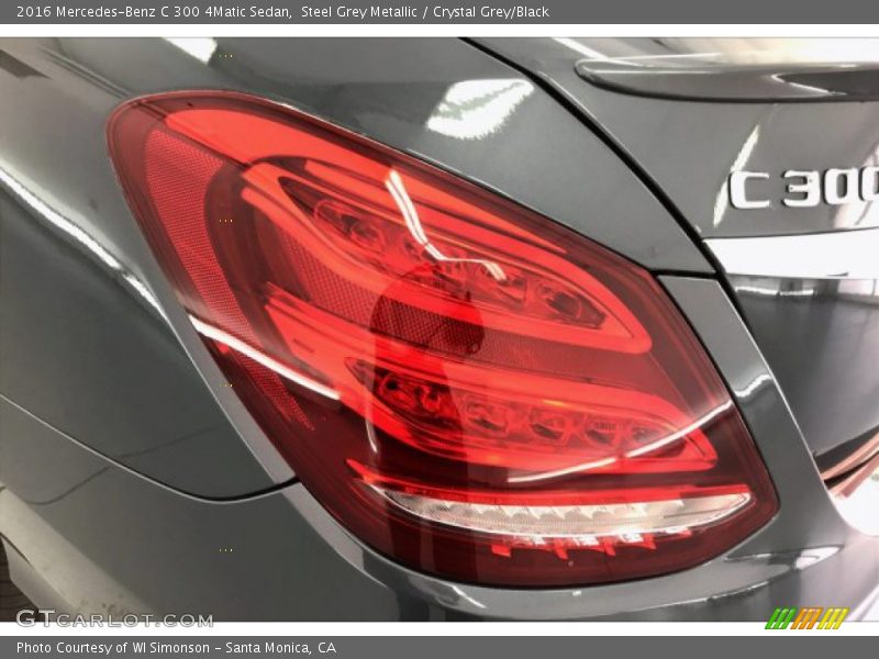 Steel Grey Metallic / Crystal Grey/Black 2016 Mercedes-Benz C 300 4Matic Sedan