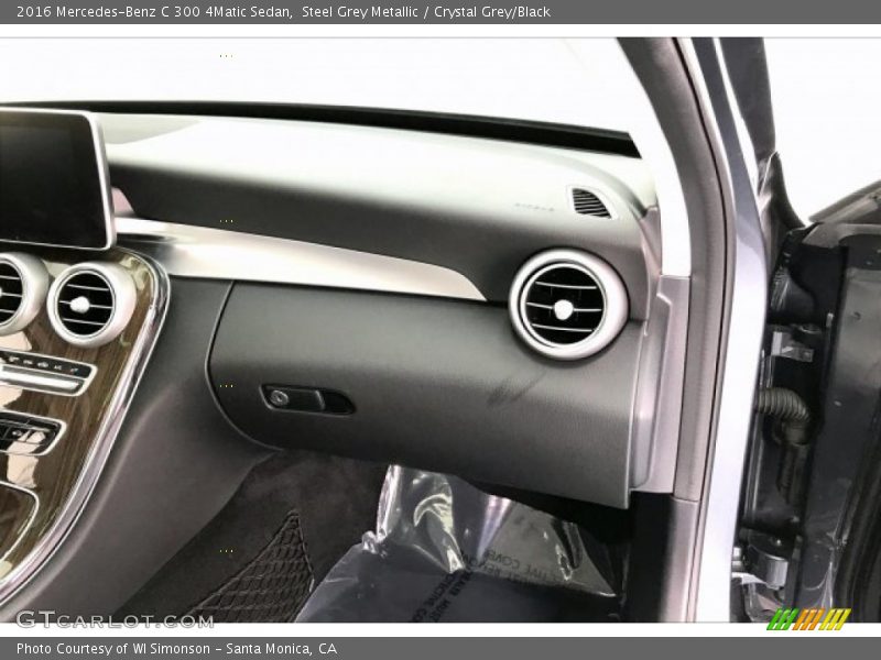 Steel Grey Metallic / Crystal Grey/Black 2016 Mercedes-Benz C 300 4Matic Sedan