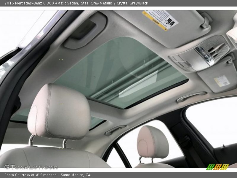 Steel Grey Metallic / Crystal Grey/Black 2016 Mercedes-Benz C 300 4Matic Sedan
