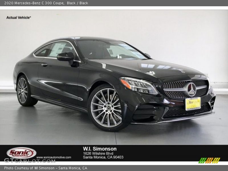 Black / Black 2020 Mercedes-Benz C 300 Coupe