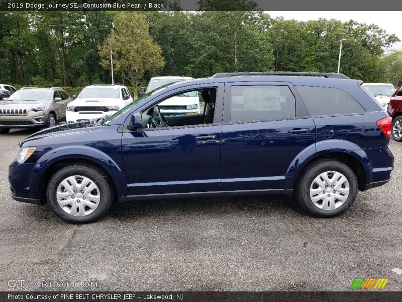 Contusion Blue Pearl / Black 2019 Dodge Journey SE