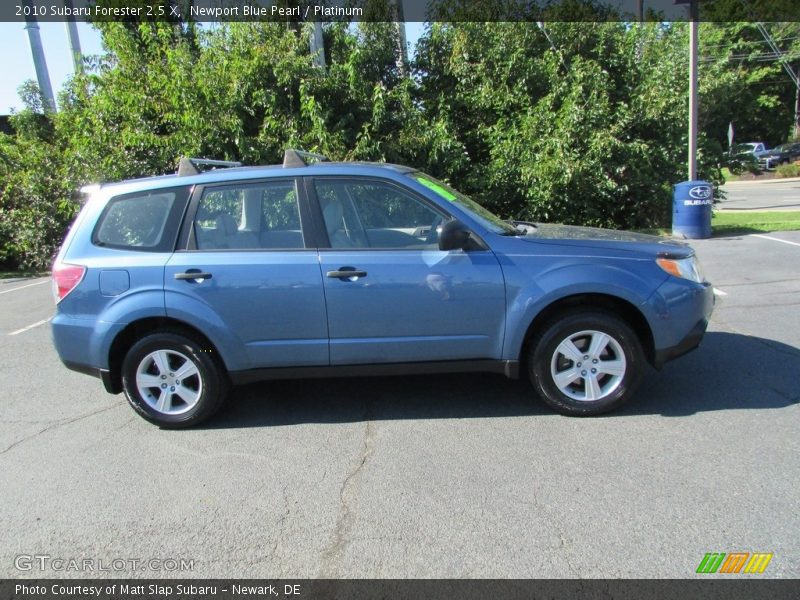 Newport Blue Pearl / Platinum 2010 Subaru Forester 2.5 X