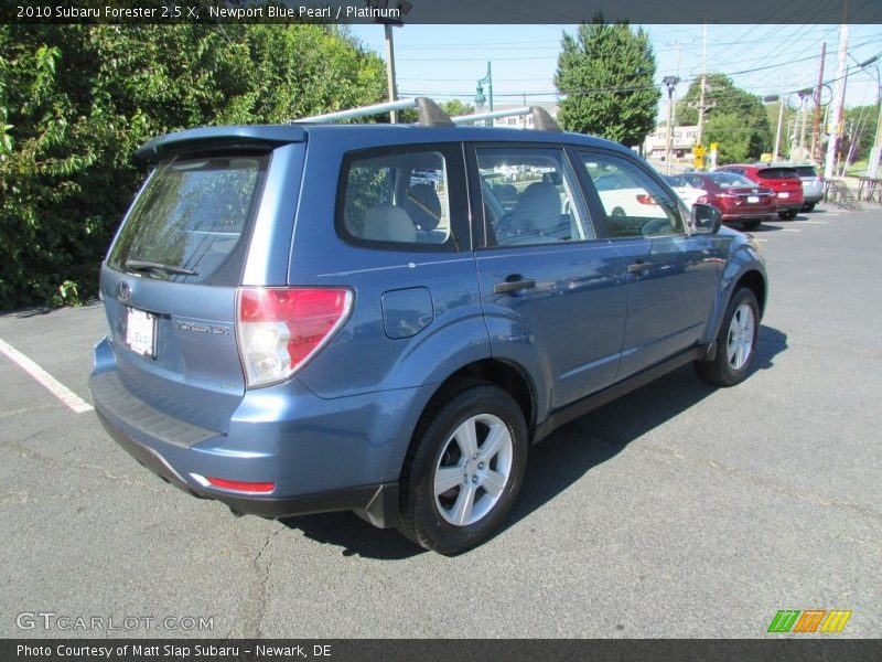 Newport Blue Pearl / Platinum 2010 Subaru Forester 2.5 X
