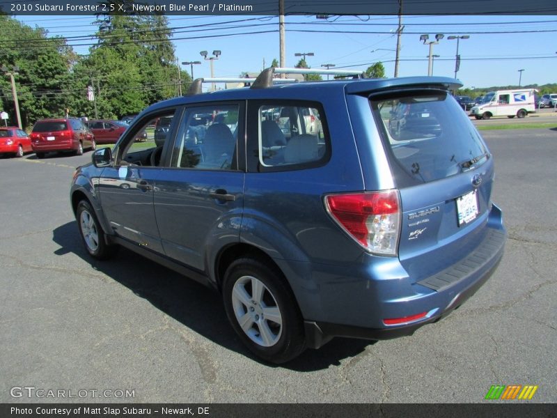 Newport Blue Pearl / Platinum 2010 Subaru Forester 2.5 X