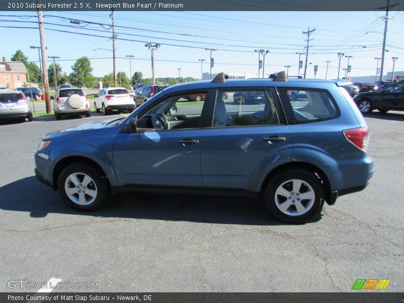 Newport Blue Pearl / Platinum 2010 Subaru Forester 2.5 X