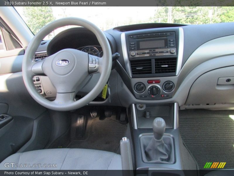 Newport Blue Pearl / Platinum 2010 Subaru Forester 2.5 X