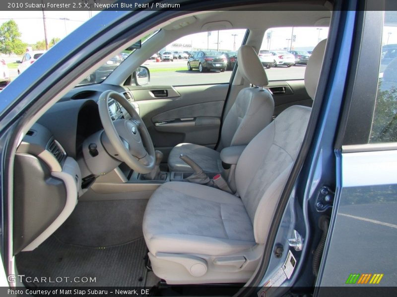 Newport Blue Pearl / Platinum 2010 Subaru Forester 2.5 X