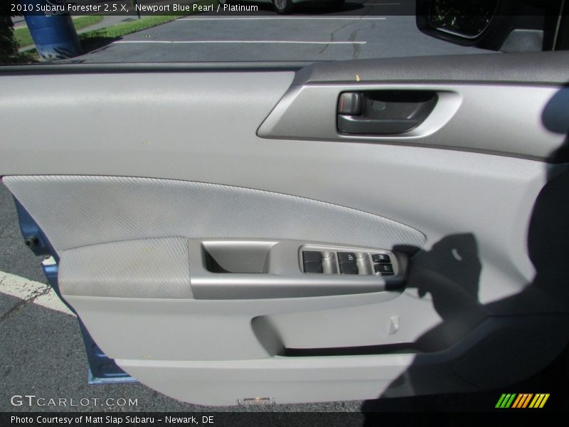Newport Blue Pearl / Platinum 2010 Subaru Forester 2.5 X