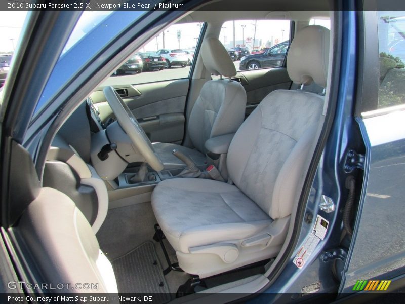 Newport Blue Pearl / Platinum 2010 Subaru Forester 2.5 X