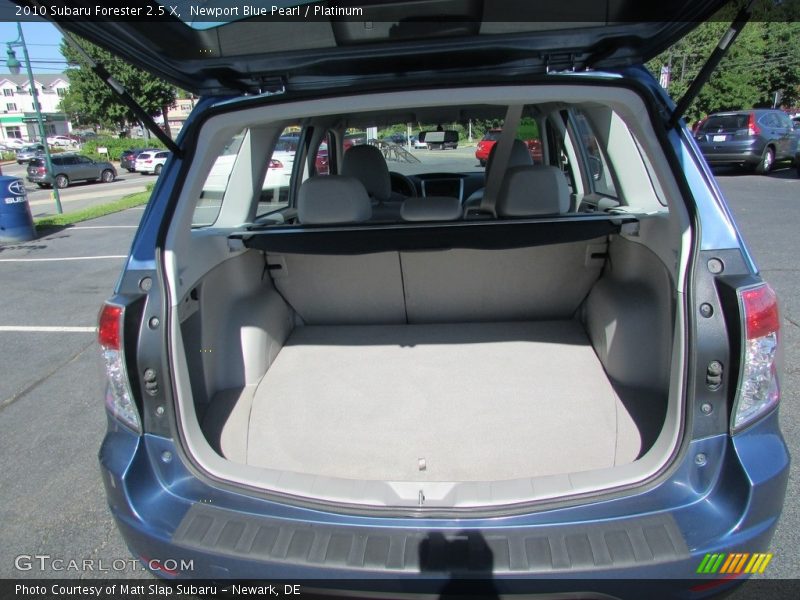 Newport Blue Pearl / Platinum 2010 Subaru Forester 2.5 X