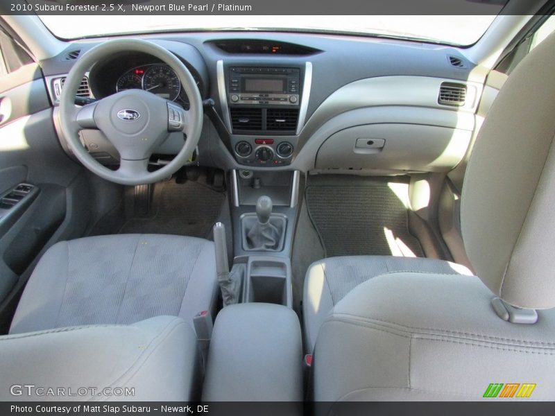 Newport Blue Pearl / Platinum 2010 Subaru Forester 2.5 X