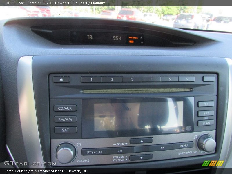 Newport Blue Pearl / Platinum 2010 Subaru Forester 2.5 X