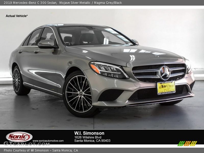 Mojave Silver Metallic / Magma Grey/Black 2019 Mercedes-Benz C 300 Sedan