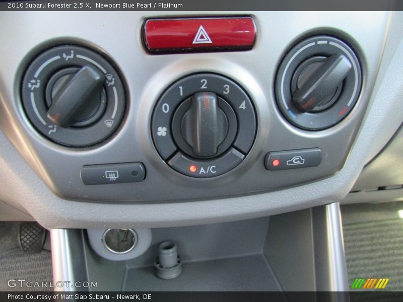 Newport Blue Pearl / Platinum 2010 Subaru Forester 2.5 X
