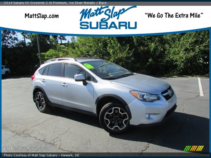 Ice Silver Metallic / Black 2014 Subaru XV Crosstrek 2.0i Premium
