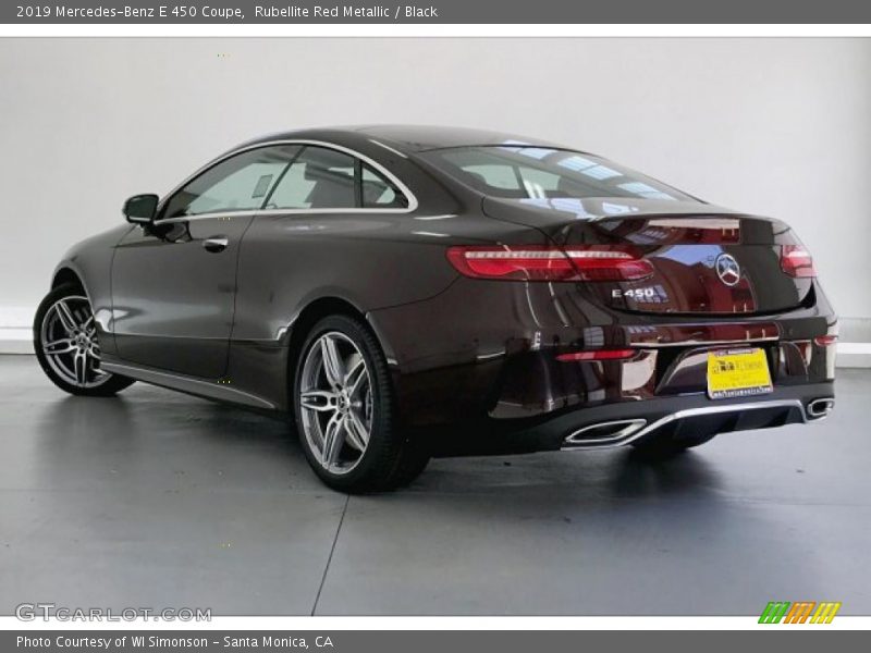 Rubellite Red Metallic / Black 2019 Mercedes-Benz E 450 Coupe