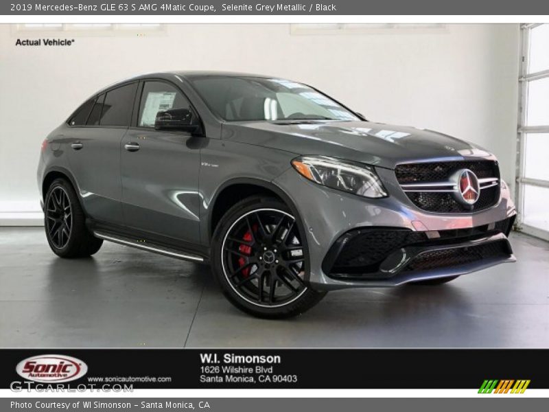 Selenite Grey Metallic / Black 2019 Mercedes-Benz GLE 63 S AMG 4Matic Coupe