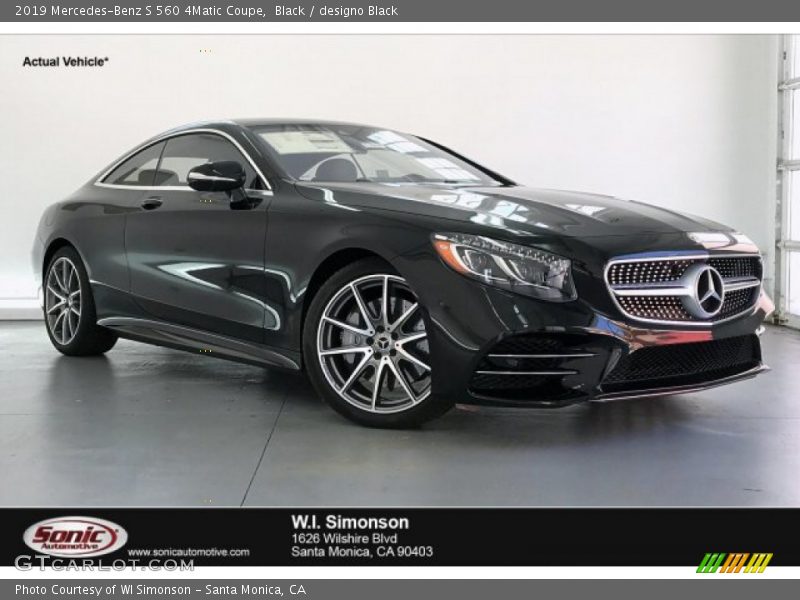 Black / designo Black 2019 Mercedes-Benz S 560 4Matic Coupe