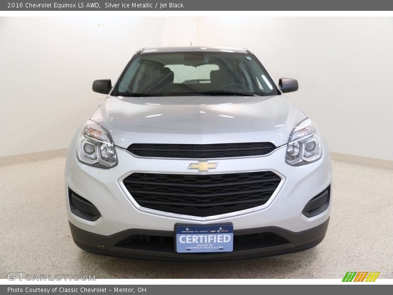 Silver Ice Metallic / Jet Black 2016 Chevrolet Equinox LS AWD