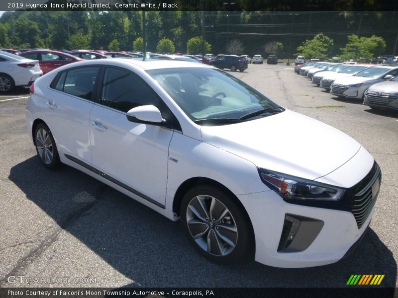 Ceramic White / Black 2019 Hyundai Ioniq Hybrid Limited