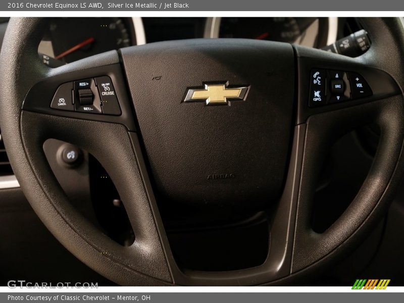 Silver Ice Metallic / Jet Black 2016 Chevrolet Equinox LS AWD