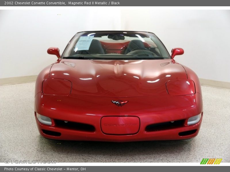 Magnetic Red II Metallic / Black 2002 Chevrolet Corvette Convertible