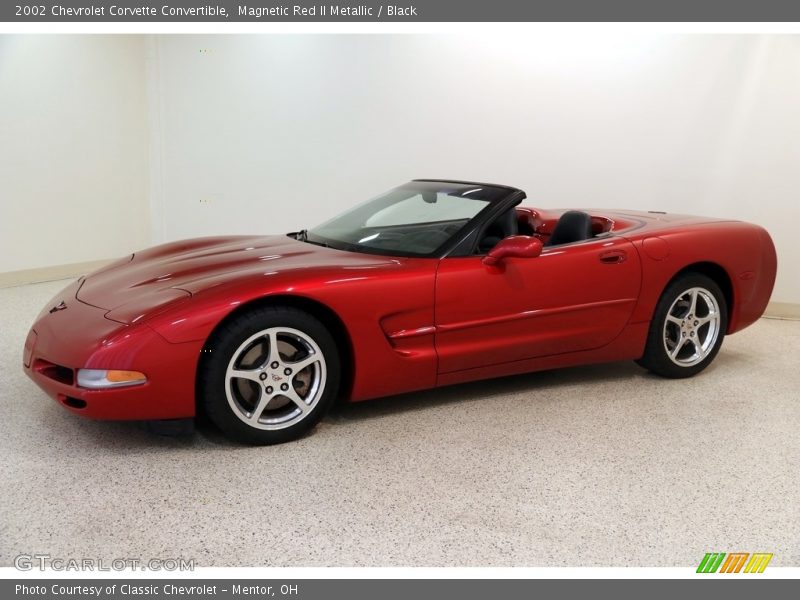 Magnetic Red II Metallic / Black 2002 Chevrolet Corvette Convertible