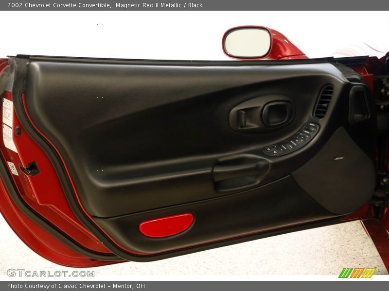 Magnetic Red II Metallic / Black 2002 Chevrolet Corvette Convertible