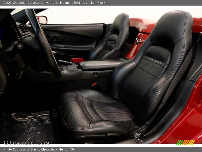 Magnetic Red II Metallic / Black 2002 Chevrolet Corvette Convertible