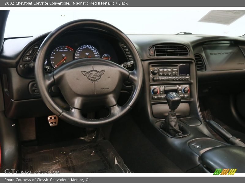 Magnetic Red II Metallic / Black 2002 Chevrolet Corvette Convertible