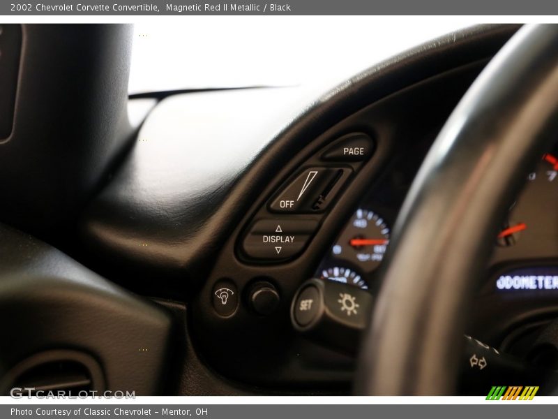 Magnetic Red II Metallic / Black 2002 Chevrolet Corvette Convertible