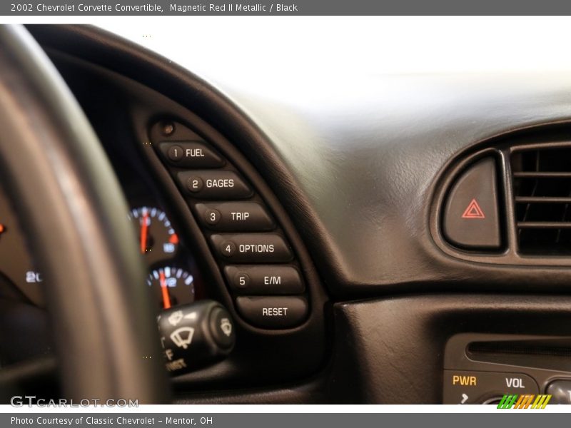 Magnetic Red II Metallic / Black 2002 Chevrolet Corvette Convertible