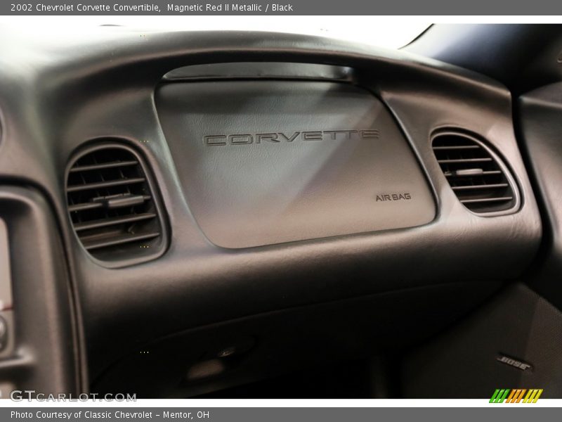 Magnetic Red II Metallic / Black 2002 Chevrolet Corvette Convertible