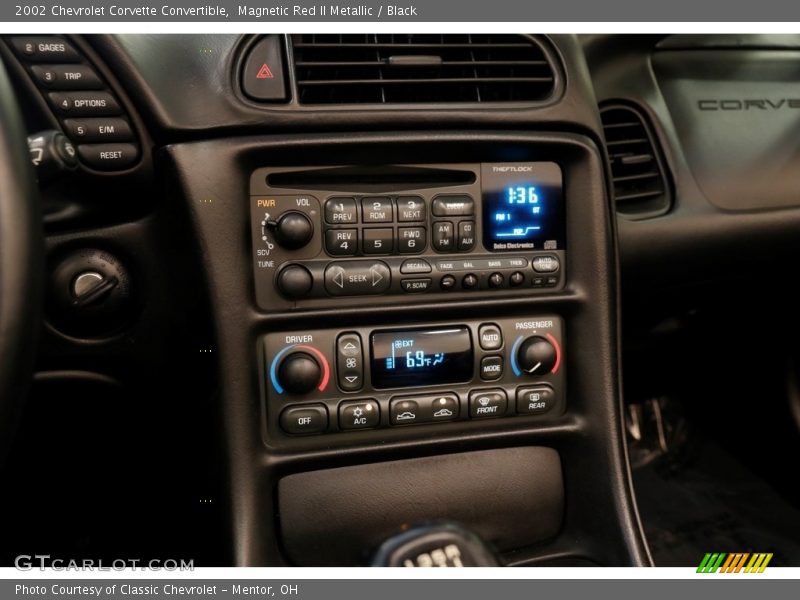 Magnetic Red II Metallic / Black 2002 Chevrolet Corvette Convertible