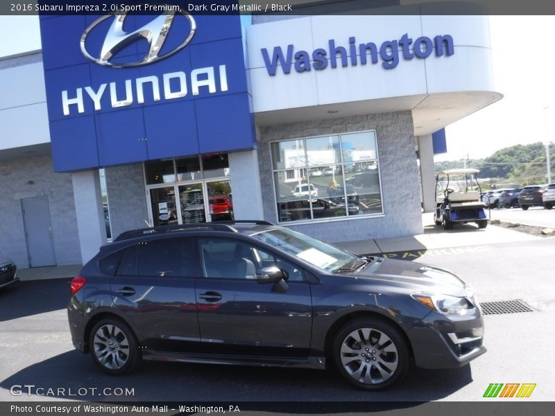 Dark Gray Metallic / Black 2016 Subaru Impreza 2.0i Sport Premium