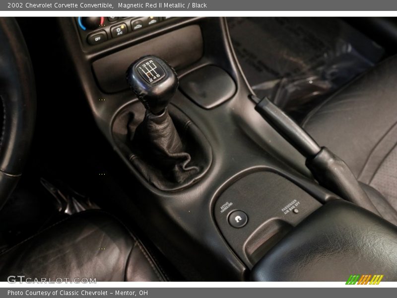Magnetic Red II Metallic / Black 2002 Chevrolet Corvette Convertible