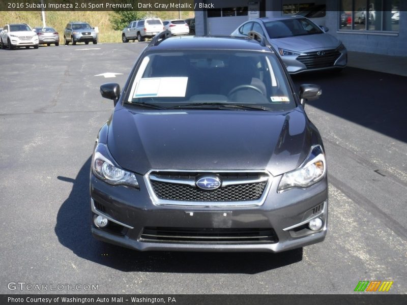 Dark Gray Metallic / Black 2016 Subaru Impreza 2.0i Sport Premium