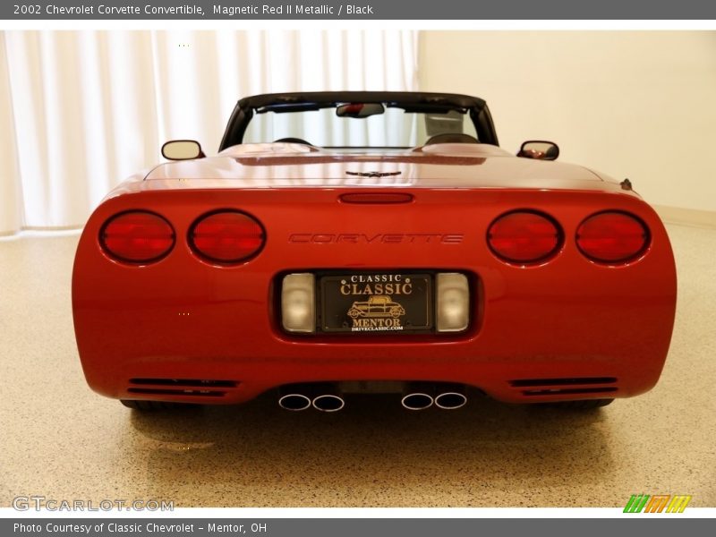 Magnetic Red II Metallic / Black 2002 Chevrolet Corvette Convertible