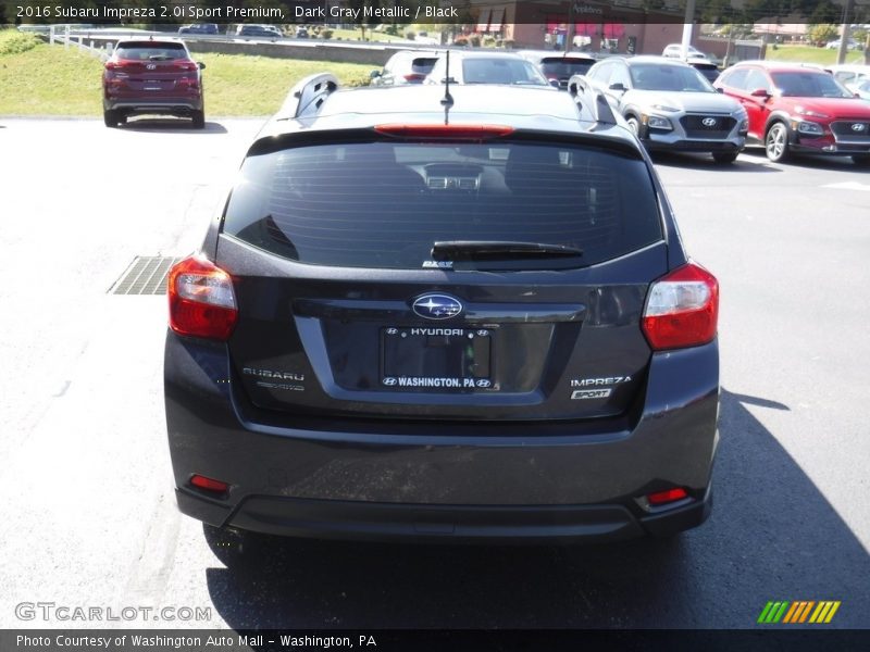 Dark Gray Metallic / Black 2016 Subaru Impreza 2.0i Sport Premium