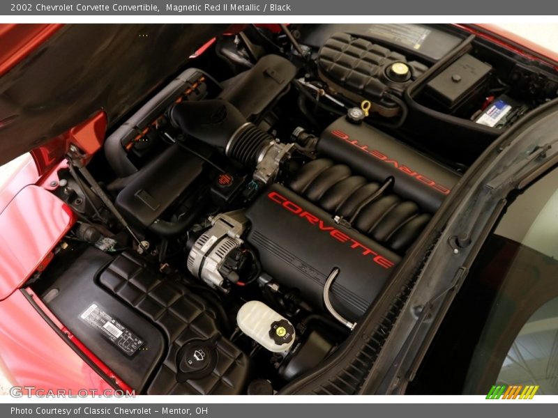 Magnetic Red II Metallic / Black 2002 Chevrolet Corvette Convertible