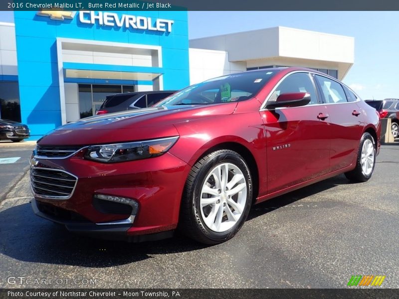 Butte Red Metallic / Jet Black 2016 Chevrolet Malibu LT