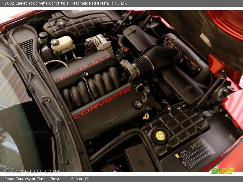 Magnetic Red II Metallic / Black 2002 Chevrolet Corvette Convertible