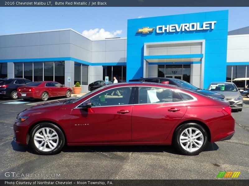Butte Red Metallic / Jet Black 2016 Chevrolet Malibu LT