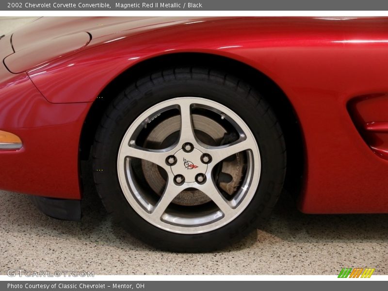 Magnetic Red II Metallic / Black 2002 Chevrolet Corvette Convertible