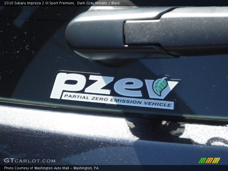 Dark Gray Metallic / Black 2016 Subaru Impreza 2.0i Sport Premium