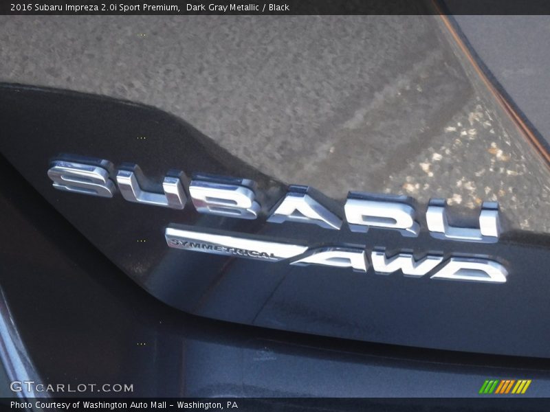 Dark Gray Metallic / Black 2016 Subaru Impreza 2.0i Sport Premium