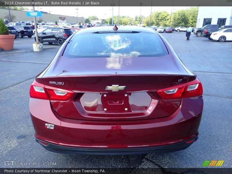 Butte Red Metallic / Jet Black 2016 Chevrolet Malibu LT