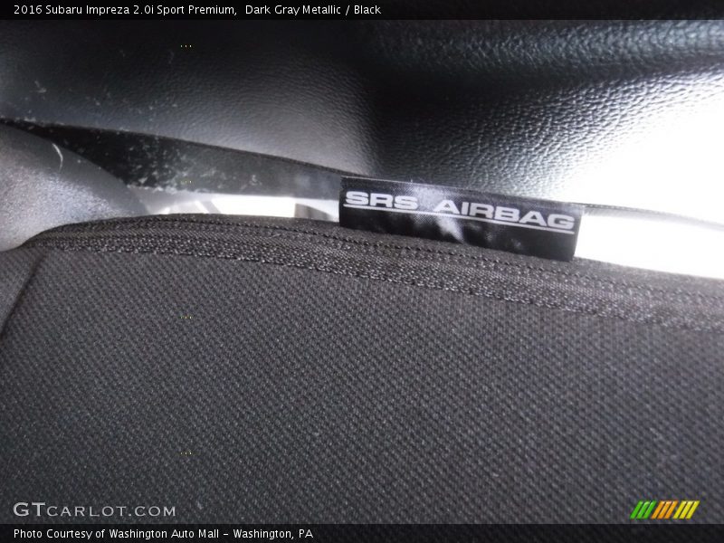 Dark Gray Metallic / Black 2016 Subaru Impreza 2.0i Sport Premium